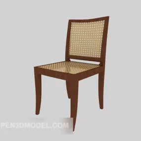 Modern Family Simple Dining Chair 3d model