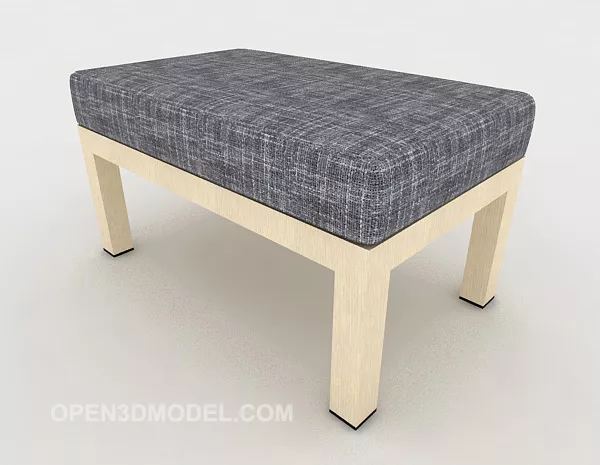 Upholstered Stool 3d model