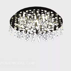 Modern Glass Chandelier Diamond Shaped 3d model