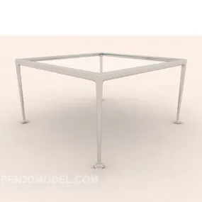Modern Glass Dining Table 3d model