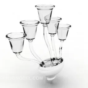 Modern Glass Wall Lamp Decor 3d model