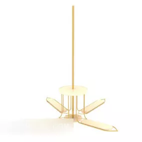 Modern Gold Craft Chandelier 3d model