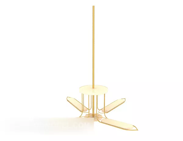 Modern Gold Craft Chandelier 3d model Modern Gold Craft Chandelier 3d model