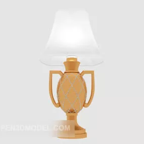 Gold Table Lamp Cup Shaped 3d model