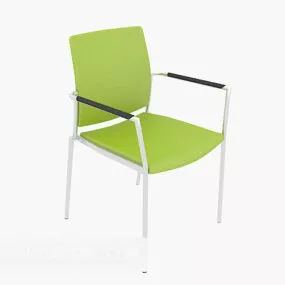 Modern Green Plastic Chair 3d model
