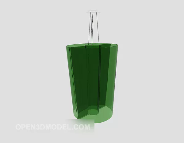 Modern Green Chandelier 3d model Modern Green Chandelier 3d model