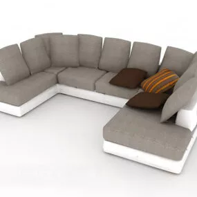 Modern Grey Sofa Sets 3d model