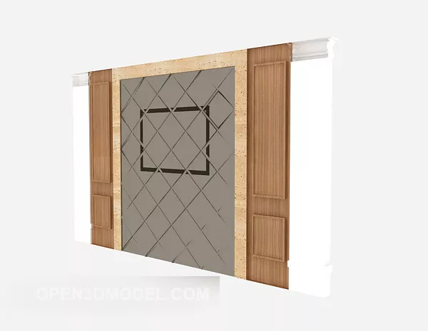 Modern Home Tv Wall 3d model Modern Home Tv Wall 3d model