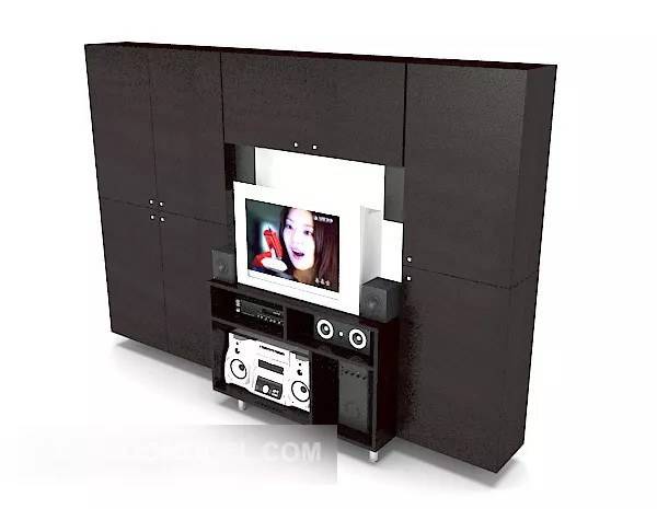 Modern Home Tv Wall Cabinet 3d model Modern Home Tv Wall Cabinet 3d model