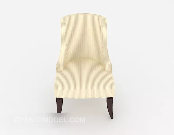 Modern Home Beige Chair 3d model Modern Home Beige Chair 3d model