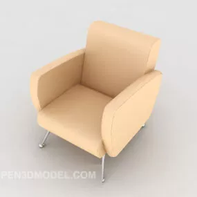 Modern Home Brown Lounge Chair 3d model