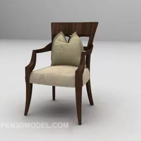 Modern Wood Home Chair Furniture 3d model