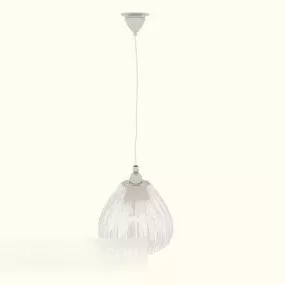 Modern Home Chandelier White Shade 3d model