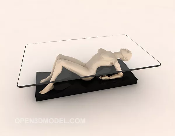 Modern Home Glass Coffee Table 3d model Modern Home Glass Coffee Table 3d model