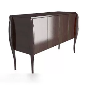 Modern Home Hall Cabinet Wooden 3d model