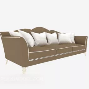 Modern Home Multi-seaters Sofa 3d model