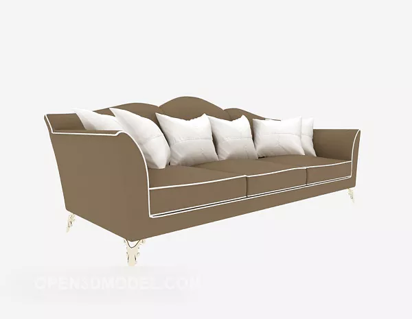 Modern Home Multi-seaters Sofa 3d model Modern Home Multi-seaters Sofa 3d model