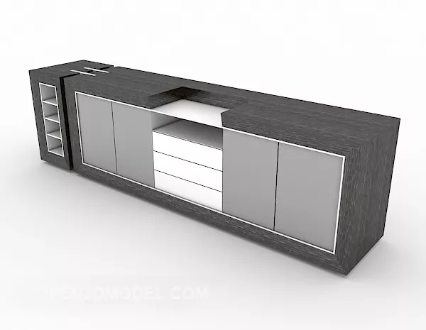 Modern Home Simple Tv Cabinet 3d model Modern Home Simple Tv Cabinet 3d model