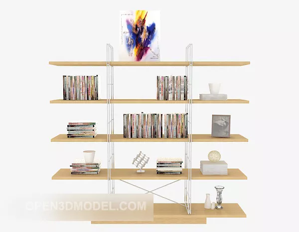 Modern Home Simple Bookcase 3d model Modern Home Simple Bookcase 3d model