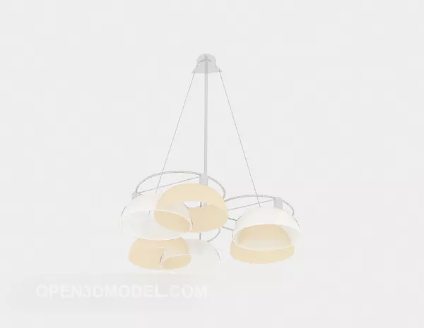 Modern Home Simple Chandelier 3d model Modern Home Simple Chandelier 3d model