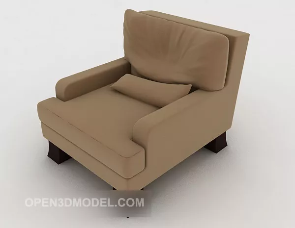 Modern Home Sofa Brown Leather 3d model Modern Home Sofa Brown Leather 3d model