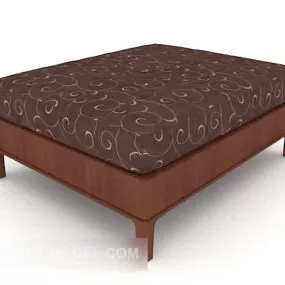 Modern Home Sofa Stool Square Shaped 3d model
