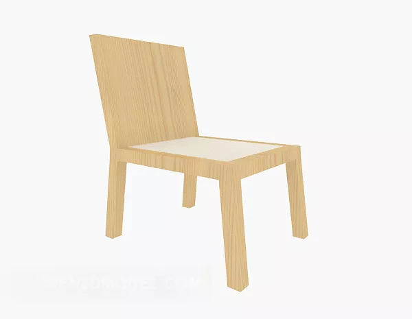 Modern Home Solid Wood Chair 3d model Modern Home Solid Wood Chair 3d model