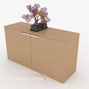 Modern Home Solid Wood Home Side Cabinet 3d model