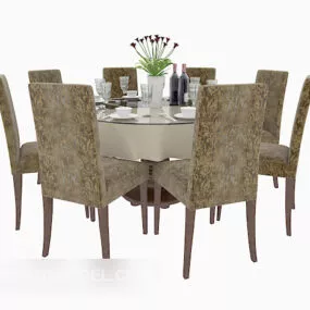 Modern Hotel Table 3d model