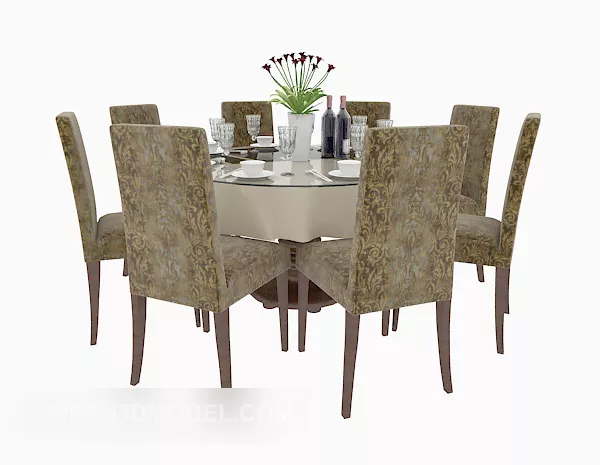 Modern Hotel Table 3d model Modern Hotel Table 3d model
