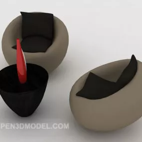 Modern Leisure Combination Sofa 3d model