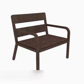 Modern Leisure Wooden Chair 3d model