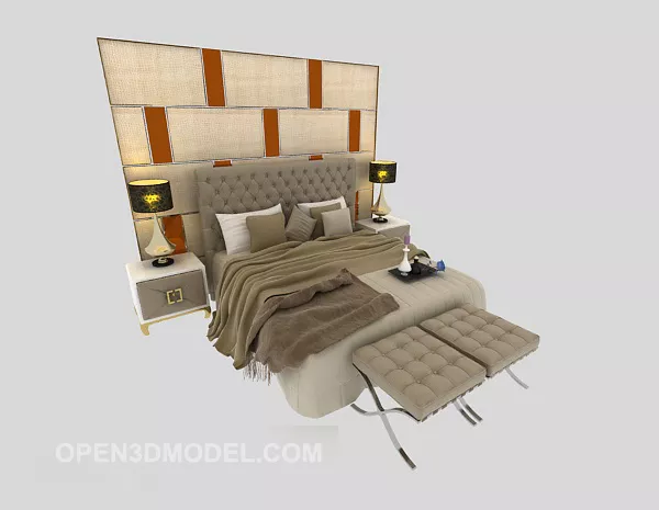 Brass Billiard Table Lighting 3d model