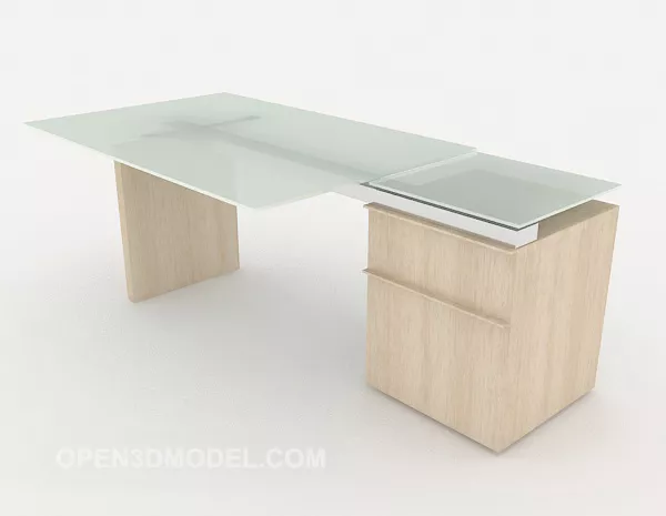 Modern Light Desk 3d model Modern Light Desk 3d model