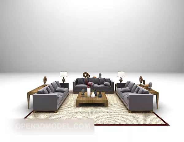 Simple Hanging Pendant Light 3d model