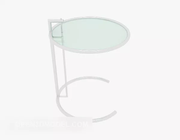 Modern Living Room Round Glass Side Table 3d model Modern Living Room Round Glass Side Table 3d model