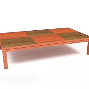 Modern Living Room Sofa Coffee Table 3d model