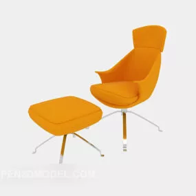 Modern Lounge Chair Stool 3d model
