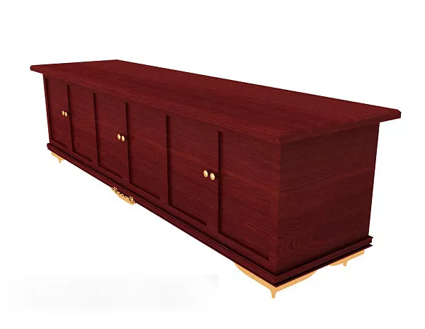 Modern Mahogany Side Table 3d model Modern Mahogany Side Table 3d model