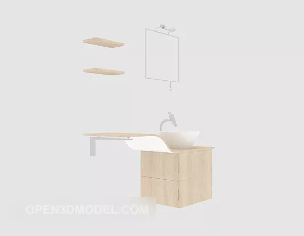 Circle Bathtub 3d model