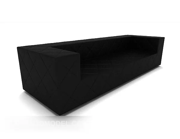 Modern Minimalist Black Multiplayer Sofa 3d model Modern Minimalist Black Multiplayer Sofa 3d model