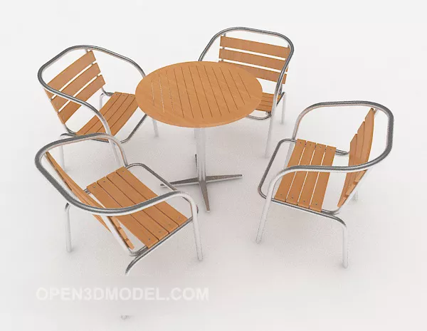 Modern Minimalist Casual Table Chair 3d model Modern Minimalist Casual Table Chair 3d model