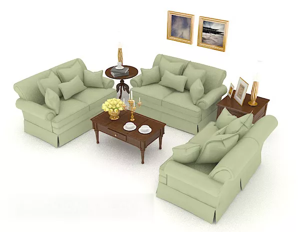 Modern Minimalist Combination Sofa 3d model Modern Minimalist Combination Sofa 3d model