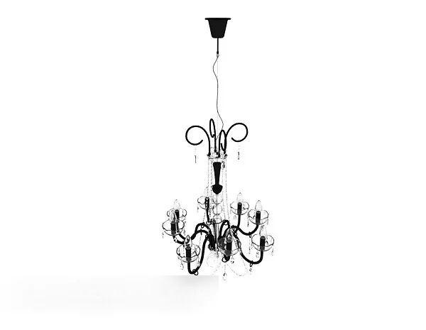 Modern Minimalist Craft Chandelier 3d model Modern Minimalist Craft Chandelier 3d model