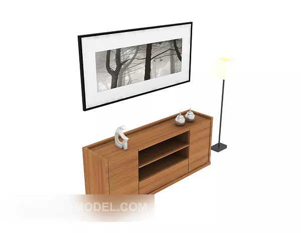 Modern Minimalist Decoration Hall Cabinet 3d model Modern Minimalist Decoration Hall Cabinet 3d model