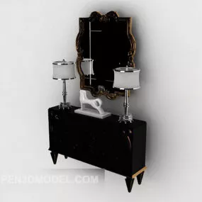 Modern Minimalist Entrance Hall Cabinet 3d model