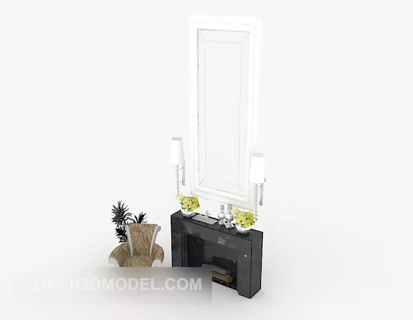 Modern Minimalist Fireplace V1 3d model Modern Minimalist Fireplace V1 3d model