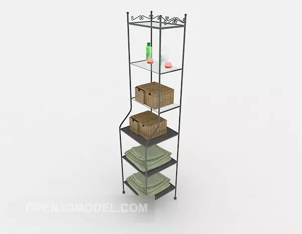 Modern Minimalist Glass Display Cabinet 3d model Modern Minimalist Glass Display Cabinet 3d model