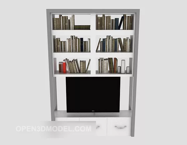 Modern Minimalist Grey Tv Cabinet 3d model Modern Minimalist Grey Tv Cabinet 3d model