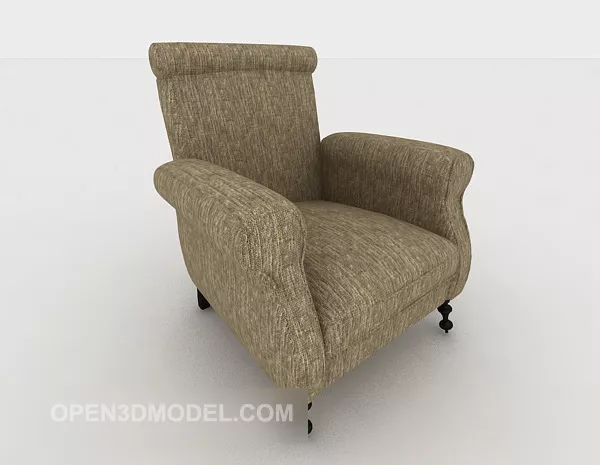 Modern Minimalist Grey Single Sofa 3d model Modern Minimalist Grey Single Sofa 3d model